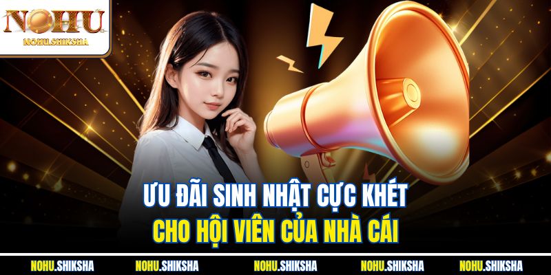 Ưu đãi sinh nhật cực khét cho hội viên của nhà cái